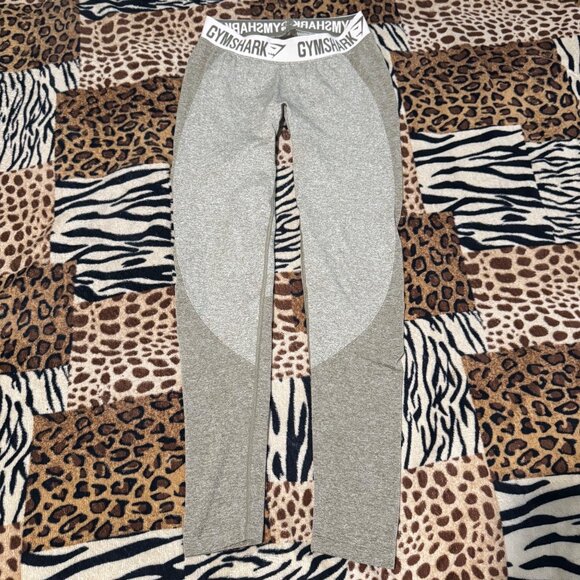 Gymshark Womens Seamless Leggings Medium Green Moisture-Wicking Stretchy sporty - Picture 2 of 10